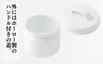 にちにち道具&nbsp;ラウンドキャニスター&nbsp;Ｍサイズ&nbsp;琺瑯でできた&nbsp;円形のフタ付き&nbsp;保存容器&nbsp;00307557