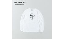 《0》【KEYMEMORY 鎌倉】カウボーイハットイラストロングTシャツ WHITE