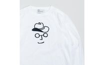 《0》【KEYMEMORY 鎌倉】カウボーイハットイラストロングTシャツ WHITE