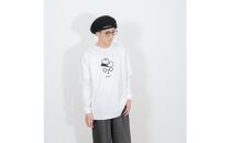 《0》【KEYMEMORY 鎌倉】カウボーイハットイラストロングTシャツ WHITE