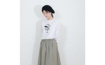 《0》【KEYMEMORY 鎌倉】カウボーイハットイラストロングTシャツ WHITE