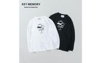 《0》【KEYMEMORY 鎌倉】カウボーイハットイラストロングTシャツ WHITE