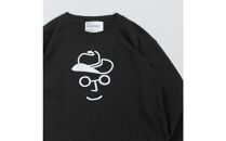 《0》【KEYMEMORY 鎌倉】カウボーイハットイラストロングTシャツ BLACK