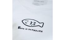 《0》【KEYMEMORY 鎌倉】フィッシュイラストロングTシャツ WHITE