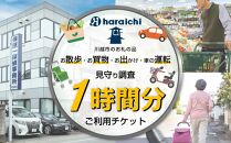 ご家族の散歩・買物・運転の見守り調査チケット（１時間分）