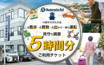 ご家族の散歩・買物・運転の見守り調査チケット（５時間分）