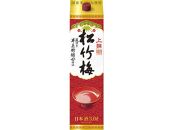 【宝酒造】上撰松竹梅「サケパック」（3L紙パック×4本）［ タカラ 京都 お酒 日本酒 清酒 人気 おすすめ 定番 おいしい ギフト プレゼント 贈答 ご自宅用 お取り寄せ ］