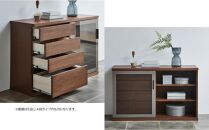 天然木リビング家具アーザ(サイドボード)90cm H96【6色】