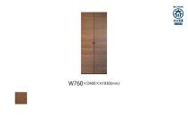 天然木リビング家具ミト(キャビネット・シェルフ)76cm&nbsp;板戸&nbsp;WN