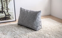 【グレー】布団収納カバー 三角形 幅67 × 奥行26 × 高さ50cm 布団収納 布団収納袋 布団収納クッション 背もたれ クッション クッションカバー ソファ生地 三角形 おしゃれ 布団 収納 掛け布団収納ケース  SNG104416701