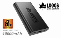 LOGOSモバイルバッテリー 10000mAh PD20W対応 LG-LP124K【ブラック】