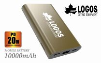 LOGOSモバイルバッテリー 10000mAh PD20W対応 LG-LP124T【カーキ】