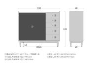 旭川家具 MUKU工房オリジナル ジャム サイドボード 120 北海道ナラ_04569