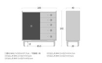 旭川家具 MUKU工房オリジナル ジャム サイドボード 100 北海道ナラ_04570