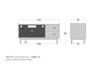 旭川家具 MUKU工房オリジナル ジャム テレビ台 ハイ 120 北海道ナラ_04578