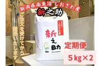 【定期便】南魚沼しおざわ産　新之助　10kg×6か月　新米