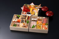 【冷蔵配送・12月31日お届け】迎賓館TOKIWA謹製 越後会席おせち三段重「にいがたの名工」が手がける極上の味（4～5人前）