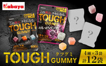 カバヤ　タフグミ&nbsp;4種×3袋&nbsp;計12袋（タフグミ・グレーピーパンチ・おまかせ2種）＜集中したい時に食べたいグミブランドNo.1＞