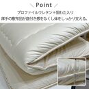 【シングル】日本製&nbsp;体圧分散プロファイルウレタン敷ふとん100×210cm&nbsp;HGP-P