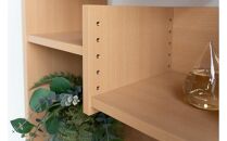 RIDE ライド 75シェルフ ライトブラウン 幅75 高さ182 さまざまなサイズの本を収納できる段違い棚