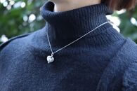 【プレゼント包装付き】シルバーのカゴペンダント（銀色&nbsp;/淡水パール）