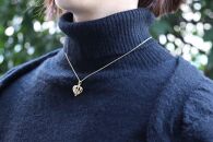 【プレゼント包装付き】シルバーのカゴペンダント（金色&nbsp;/白水晶）