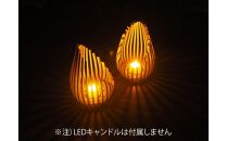 LED キャンドルホルダー 木製 レーザー加工雑貨 黒洛 インテリア雑貨 キャンドルホルダー001 2個セット