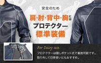 【デグナー】クラシック×花山コラボジャケット&nbsp;21SJ-14K&nbsp;ネイビー&nbsp;鉄流水雪輪＜Lサイズ＞［&nbsp;京都&nbsp;バイクギア&nbsp;ブランド&nbsp;レザー&nbsp;ジャケット&nbsp;人気&nbsp;おすすめ&nbsp;革&nbsp;牛革&nbsp;ツーリング&nbsp;ライダー&nbsp;バイカー&nbsp;バイク&nbsp;メーカー&nbsp;ギア&nbsp;パーツ&nbsp;送料無料&nbsp;ふるさと納税&nbsp;］