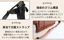 【万能Mサイズ】本革スリムボディバッグ【グレー】 博多革工房 Japlish | ジャプリッシュ