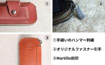 【革工房Japlish】 iQOS（アイコス）用の本革ケース 【ブラウン】 glo（グロー）も収納可能 ＜福岡市の本革製品＞