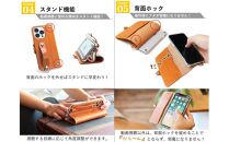 EFGS iPhone 16ProMax 手帳型 ケース 栃木キャメル 【左開き】 TPU スタンド カード入れ ベルト付き 栃木レザー 本革 リッキーズ