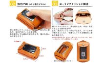 マルチキーケースMAX&nbsp;栃木キャメル&nbsp;【Ricky’s】&nbsp;栃木レザー&nbsp;本革&nbsp;リッキーズ