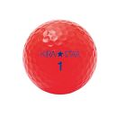 ゴルフボール  KIRA STAR 12球入 3ダース 【カラー：レッド】