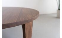 丸ローテーブル 円形 ラウンド リビングテーブル 折脚 折畳 ちゃぶ台 ウォールナット 無垢 80cm 大川市