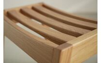 オーク無垢材のスタッキングスツール&nbsp;ワード&nbsp;積み重ね&nbsp;ホワイトオーク&nbsp;玄関&nbsp;キッズ