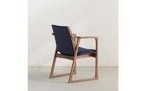 ウォールナット無垢材&nbsp;ギル&nbsp;アームチェア&nbsp;肘付&nbsp;レザー&nbsp;大川市&nbsp;辻製作所