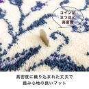 玄関マット&nbsp;モンテサラサ&nbsp;30×110cm&nbsp;ネイビー&nbsp;室内&nbsp;洗える&nbsp;日本製&nbsp;ウィルトン織り&nbsp;すべり止め