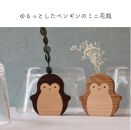 木製ペンギン花瓶　２つセット