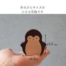 木製ペンギン花瓶　２つセット