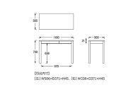 【浜本工芸】オーク無垢　No.28デスク+専用書棚［2点セット］