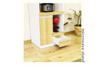 家事楽スライド式コンパクト収納！レンジも炊飯器もポットもOK！コンセント1500W！&nbsp;レンジ台&nbsp;収納&nbsp;台所&nbsp;食器棚&nbsp;炊飯器&nbsp;台所&nbsp;台所収納&nbsp;扉式&nbsp;スリム&nbsp;米びつ入れ&nbsp;キッチンボード&nbsp;キッチン&nbsp;インテリア&nbsp;収納家具&nbsp;キッチンカウンター&nbsp;キッチンラック収納&nbsp;simple&nbsp;シンプル&nbsp;日本製&nbsp;国産&nbsp;整理&nbsp;タンス&nbsp;レンジボード&nbsp;レンジラック&nbsp;棚&nbsp;幅48&nbsp;幅48cm&nbsp;48レンジ台&nbsp;扉式&nbsp;ルシード&nbsp;NA