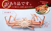 「訳あり」オオズワイガニボイル　2尾　合計約1.2kg