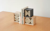 センダイフォルム ブックエンド03 ナチュラル【雑貨 日用品 文房具 ブックエンド インテリア デザイン 収納 オフィス 家庭 書斎 整理 整頓 モダン シンプル コンパクト 人気 便利 プレゼント ギフト 机上 知的 文房具 用品ステーショナリー】