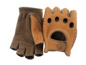 【Mサイズ】ペッカリードライビンググローブ（カラー：コルク×ライトブラウン）