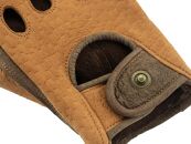 【Lサイズ】ペッカリードライビンググローブ（カラー：コルク×ライトブラウン）