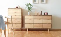 旭川家具&nbsp;WOW&nbsp;ワオ&nbsp;チェスト&nbsp;丸脚_04707