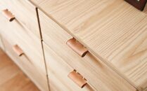 旭川家具&nbsp;WOW&nbsp;ワオ&nbsp;チェスト&nbsp;丸脚_04707