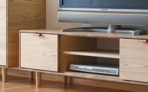 旭川家具&nbsp;WOW&nbsp;ワオ&nbsp;TVボード135&nbsp;オープン&nbsp;丸脚_04708