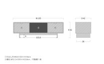 旭川家具&nbsp;WOW&nbsp;ワオ&nbsp;TVボード135&nbsp;オープン&nbsp;丸脚_04708