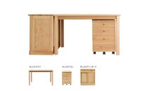 旭川家具&nbsp;山室家具製作所&nbsp;プロト&nbsp;No.101～103&nbsp;デスクセット&nbsp;北海道ナラ_04714